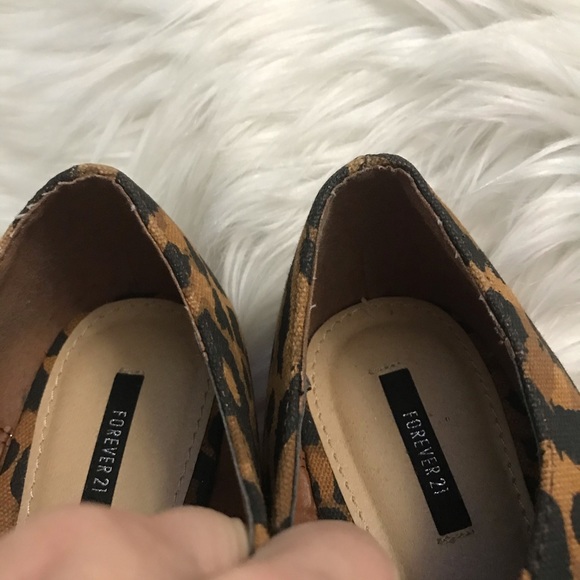 Forever 21 Cheetah Print Loafer Flats Size 9 - Picture 5 of 8
